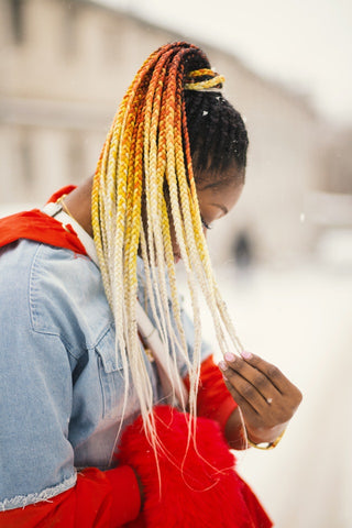 dandruff in braids