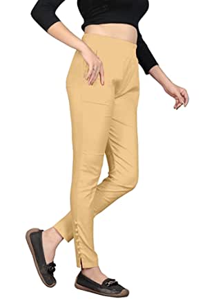 Designer Lace Embroidered Cotton Lycra Pants in 5 colors – Shopin