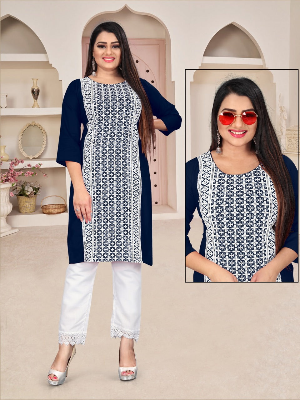 Rayon on sale cotton kurtis