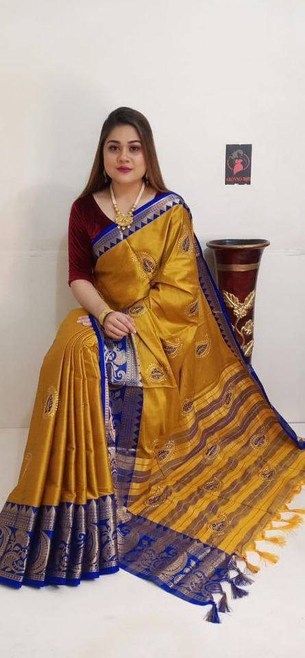 Cotton Saree Embroidery Work at Rs 1250 | Surat | ID: 25448988462