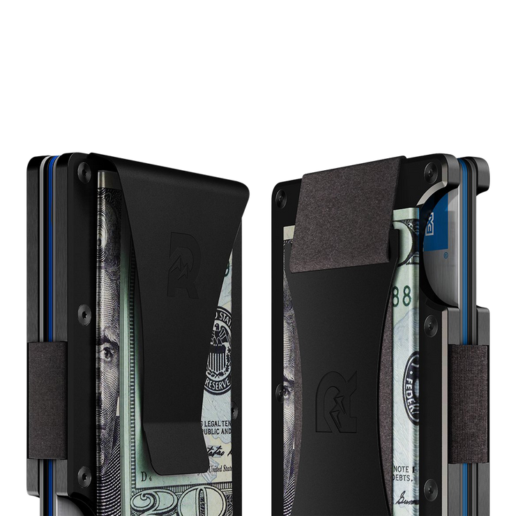 The Ridge Titanium Money Clip Wallet (Black) at Wallet Co