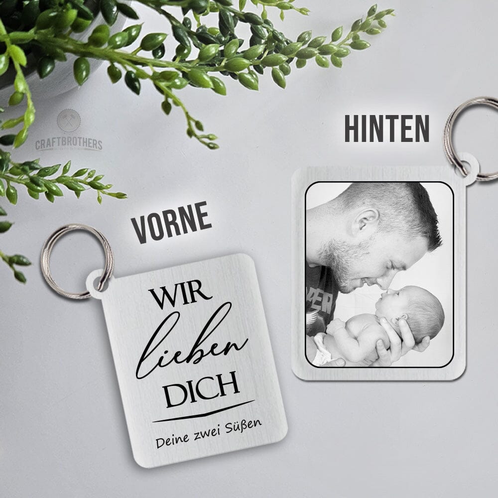 Foto-Schlüsselanhänger New Style - Wir lieben dich - Craftbrothers product image