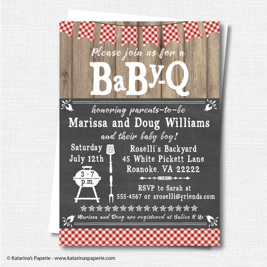 baby barbeque invitations