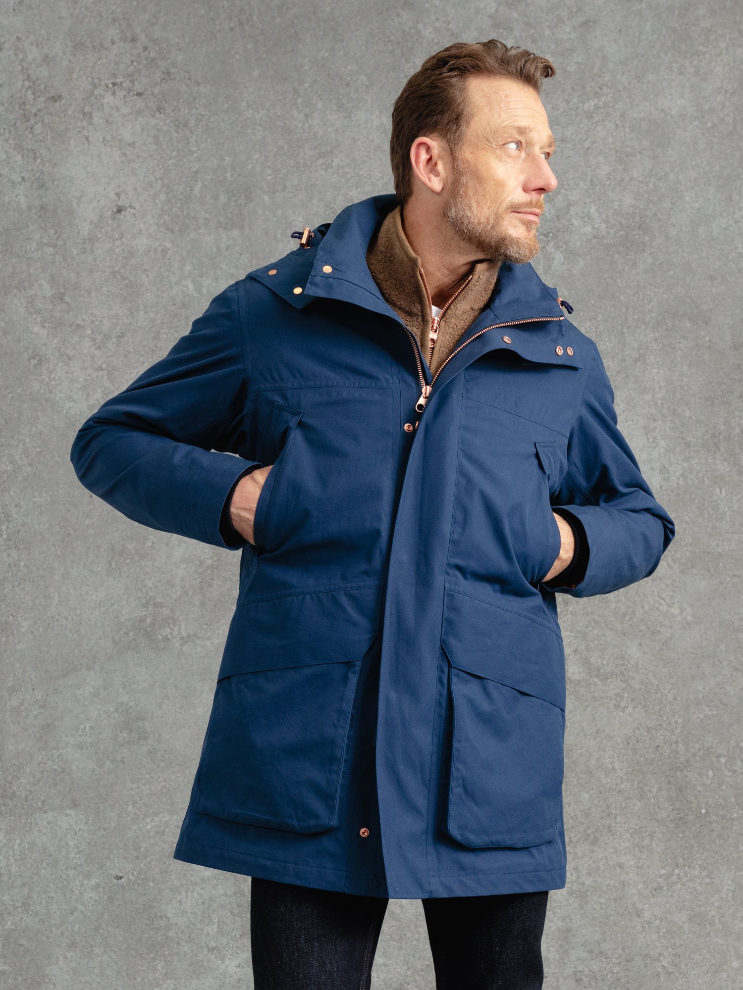 CHAEL DAY5 THE MANCHESTER MARINE PARKA AZURE 695