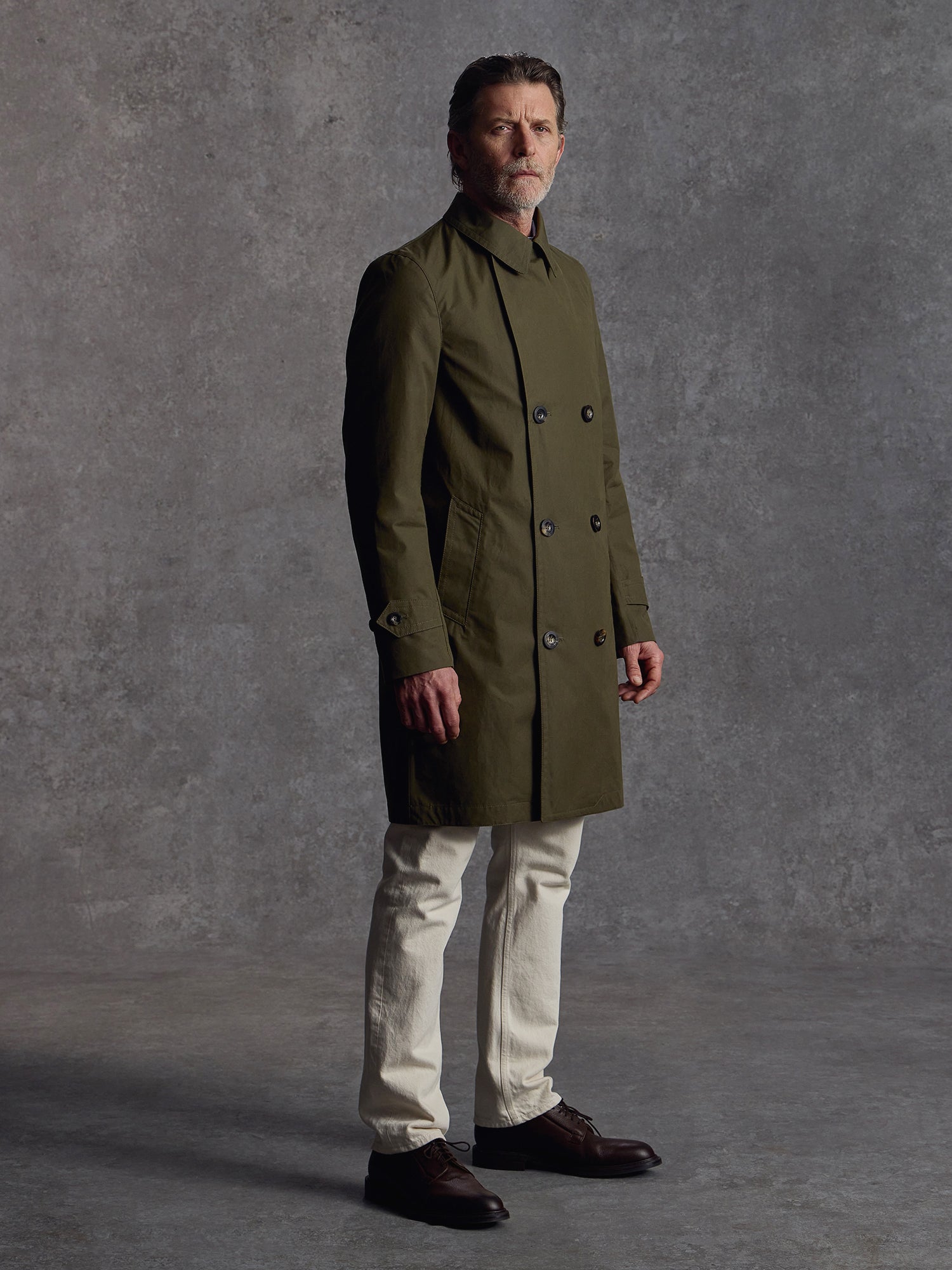 PWVC SS25 ECOMM CRAIGROBERTS DAY1 THE CIVVY TRENCH OLIVE 00003