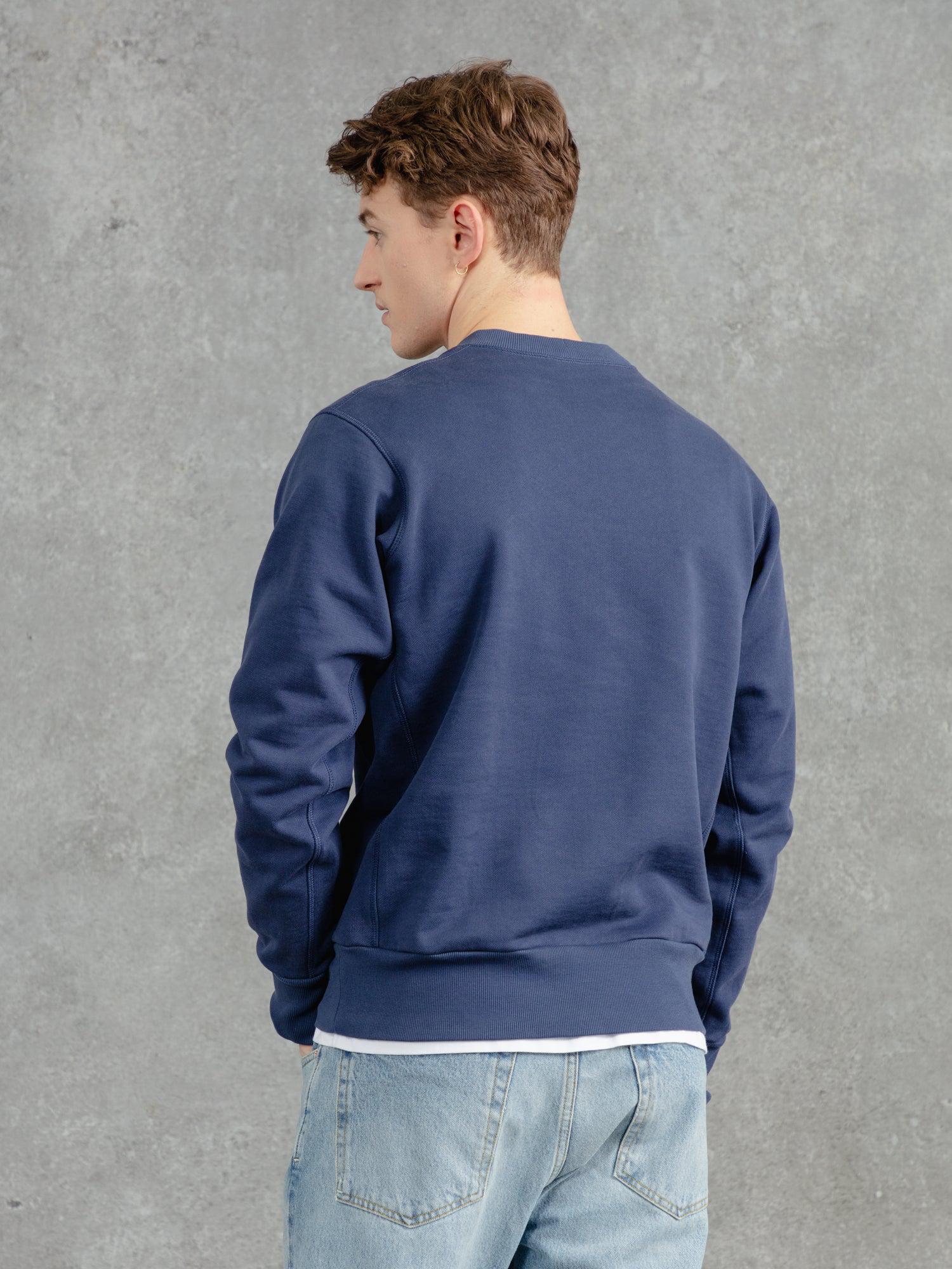 THEPWCREWNECKSWEAT NAVY 4411