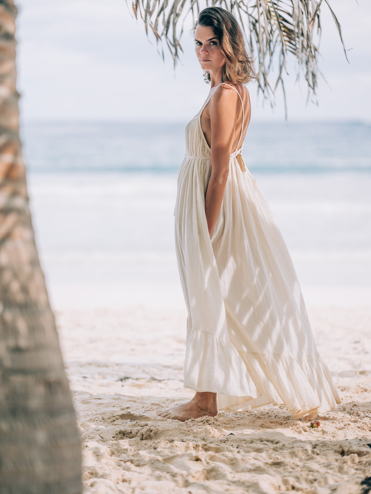 long gauze beach dresses