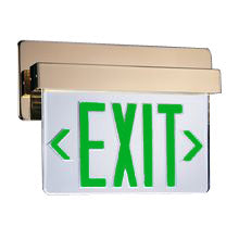 Architectural Edge Lit Exit Sign Emergency Lighting