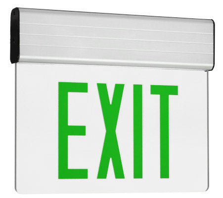 green edge lit exit signs