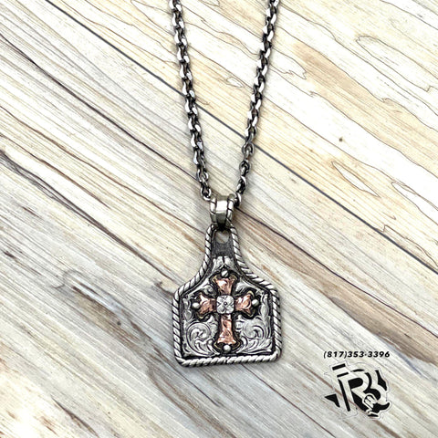 Twister 24 Copper Cross Necklace