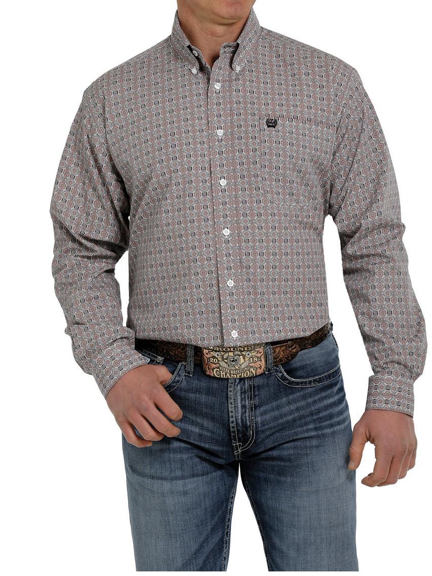 John “ | CINCH LONG SLEEVE SHIRT BUTTON UP MTW1105353 – Botas Rojero