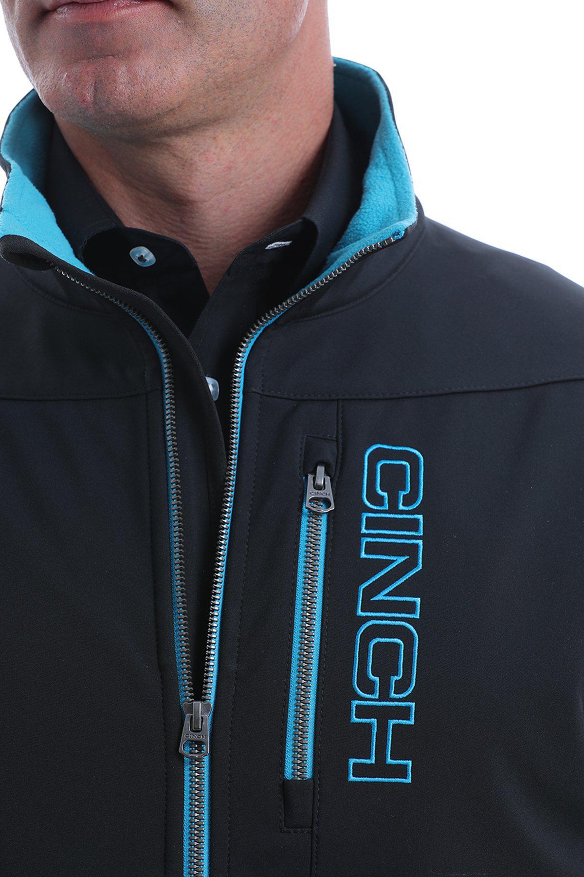 CINCH | Mens Concealed Carry Bonded Jacket - Black/Light Blue – Botas Rojero