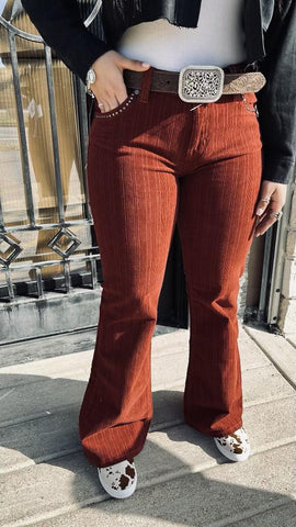 SAIRA'' HIGH WAIST RED FRINGE PANTS – Botas Rojero