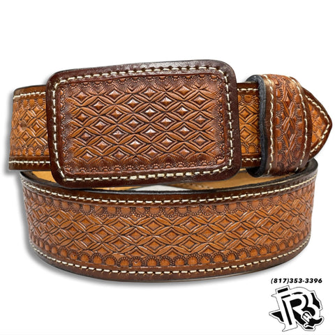  3D Men's Hand Tooled Buck Lace Belt, Size 32, Brown : Clothing,  Shoes & Jewelry