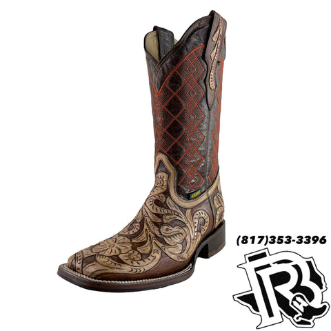 DP0303R- Ostrich Skin / Cognac - Circle B Western Wear