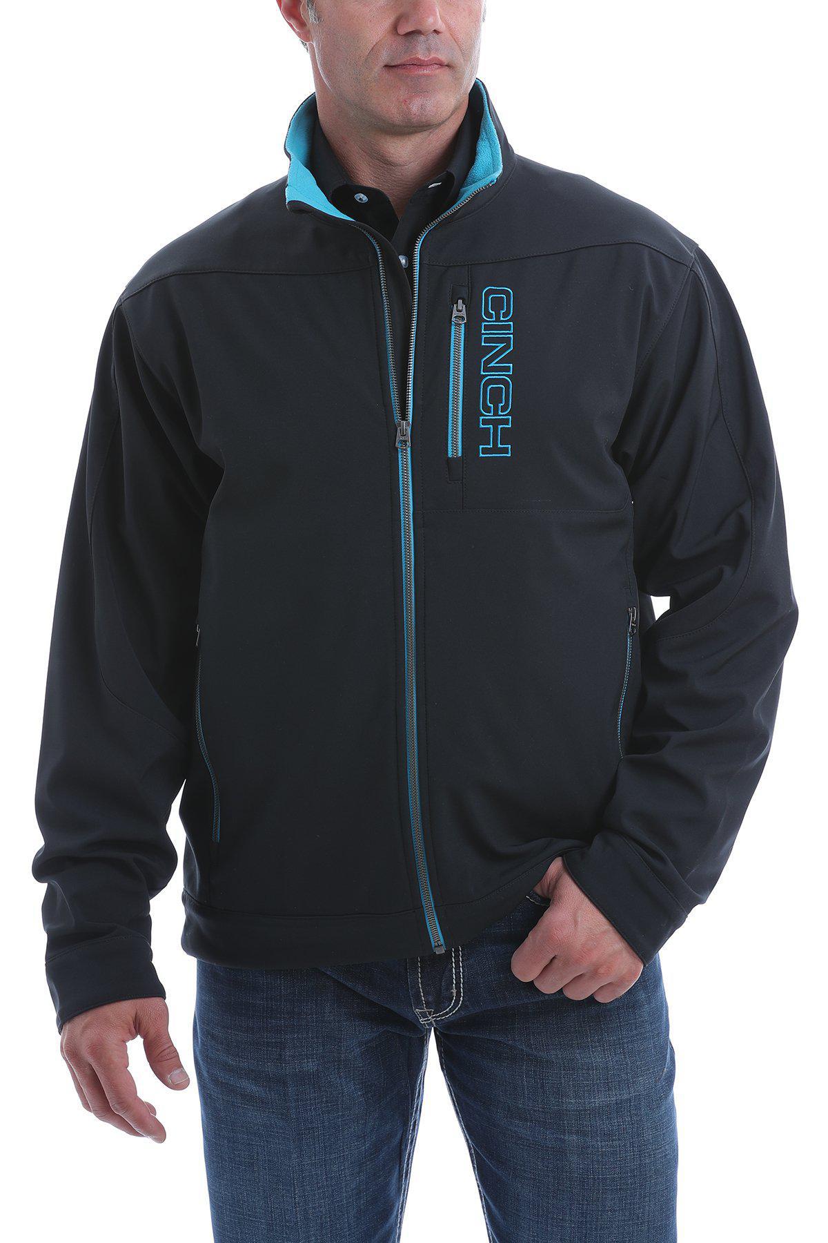 CINCH | Mens Concealed Carry Bonded Jacket - Black/Light Blue – Botas Rojero