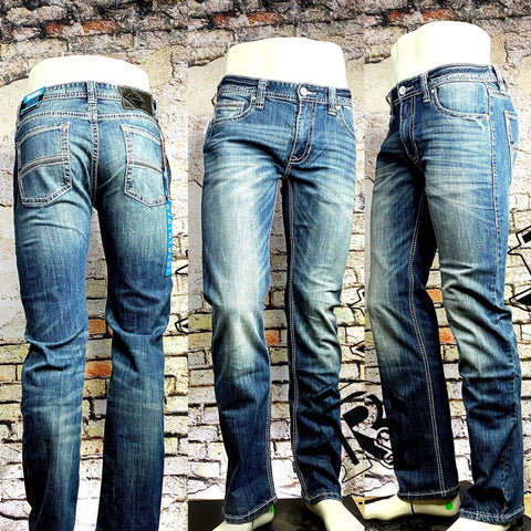 Men's Premium Stretch Boot Cut Jeans (Stonewash) - M83700G – MWG Apparel
