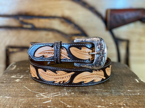 Nocona Black Bullhide Belt N2438901 42