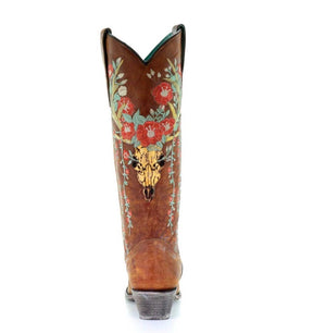 floral embroidered cowgirl boots