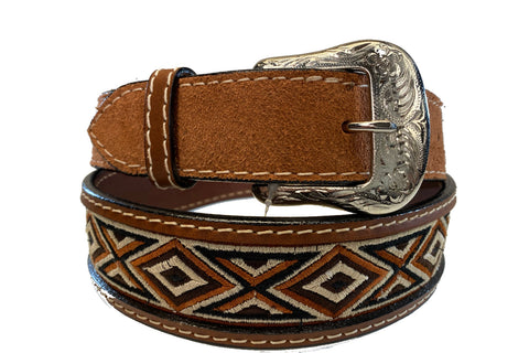 Nocona Western Belt Mens Rhinestones Hair N2442148