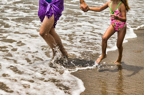 family fun at the beach