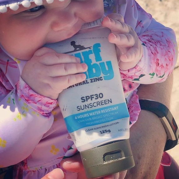 Surf baby sunscreen