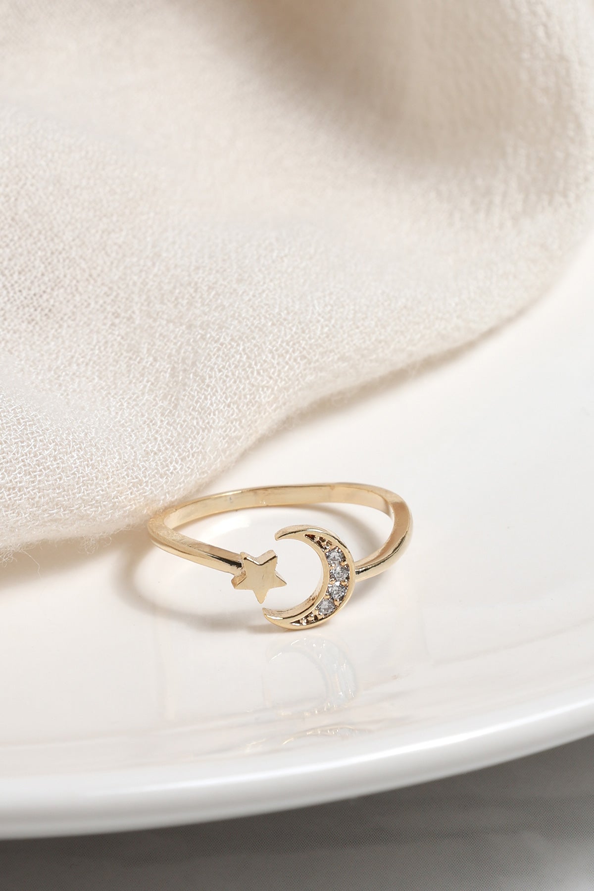 Crescent Star Cuff Ring - ETOI product image