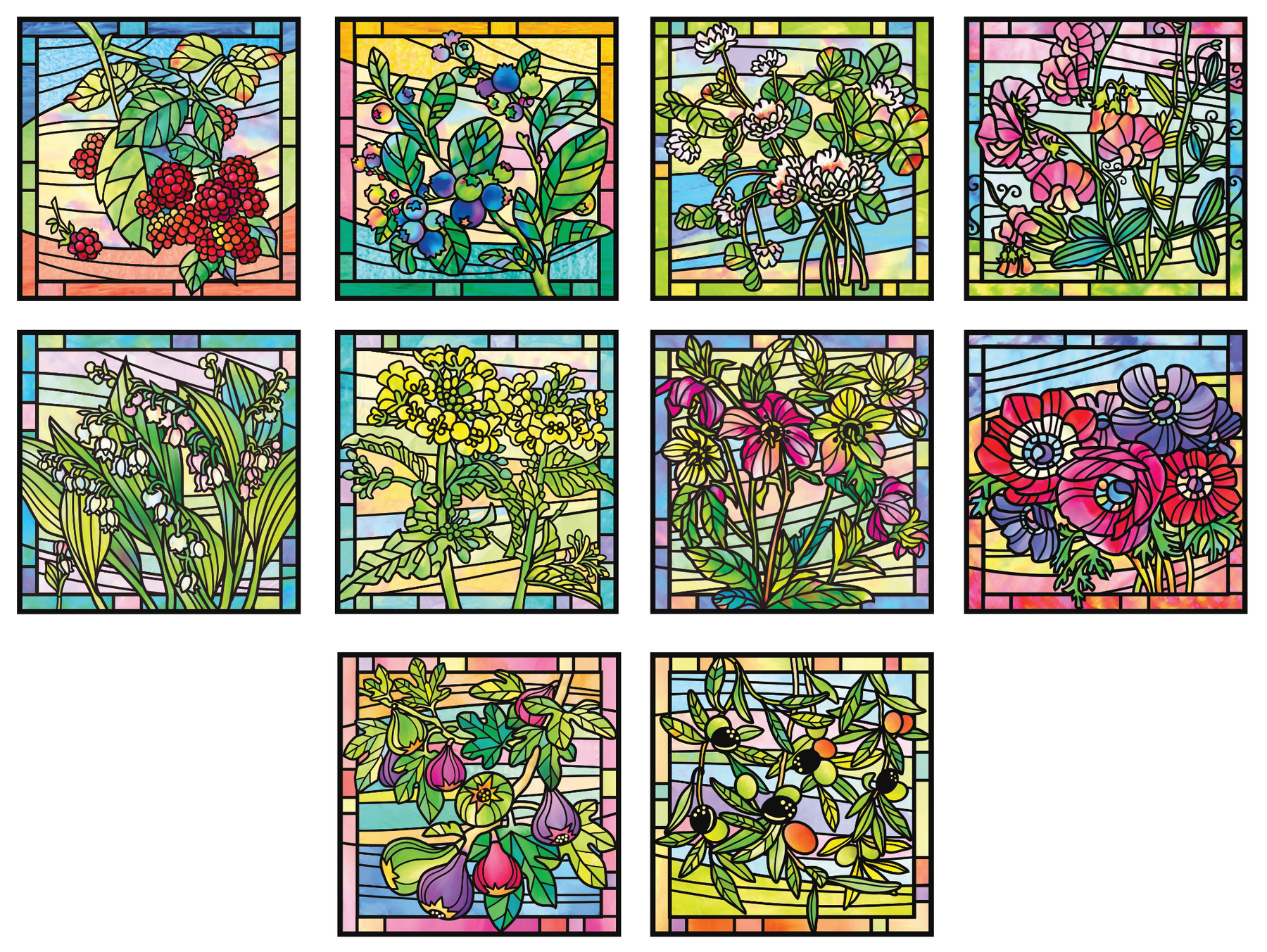 Stained Glass Blossoms ステンドグラス風 花 難易度 3 5 Shine Carving Academy Online Store