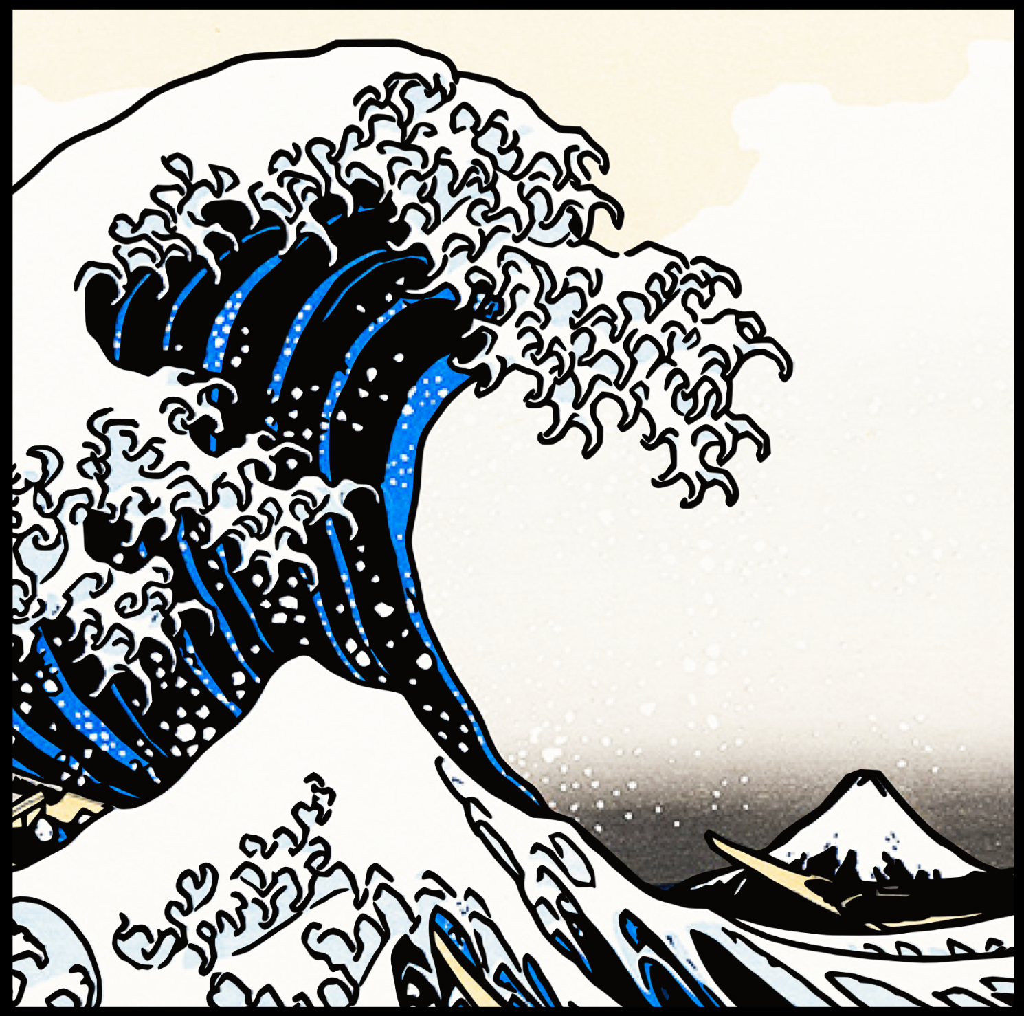 Hokusai Great Wave 葛飾北斎 富嶽三十六景 神奈川沖浪裏 難易度 3 4 Shine Carving Academy Online Store