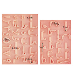 Arabic Alphabet Letter Number Silicone Moulds