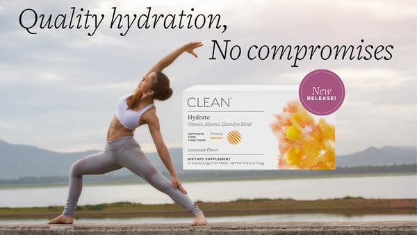 Hydrate by Clean Program. Quality hydration, no compromises. Try today