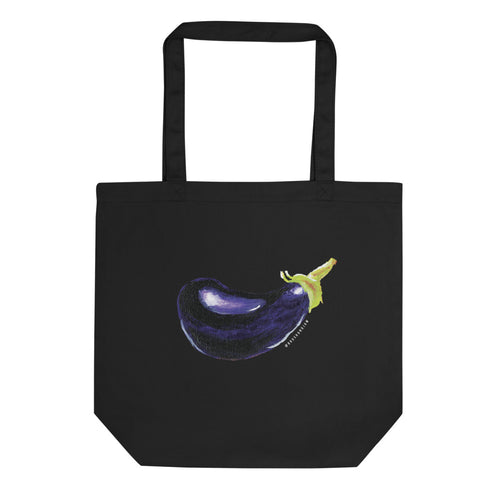 Eggplant and Peach | Tote Bag