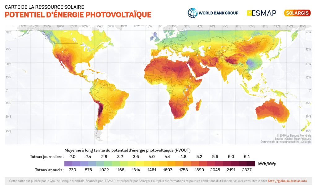 potentiel solaire installation solaire photovoltaique