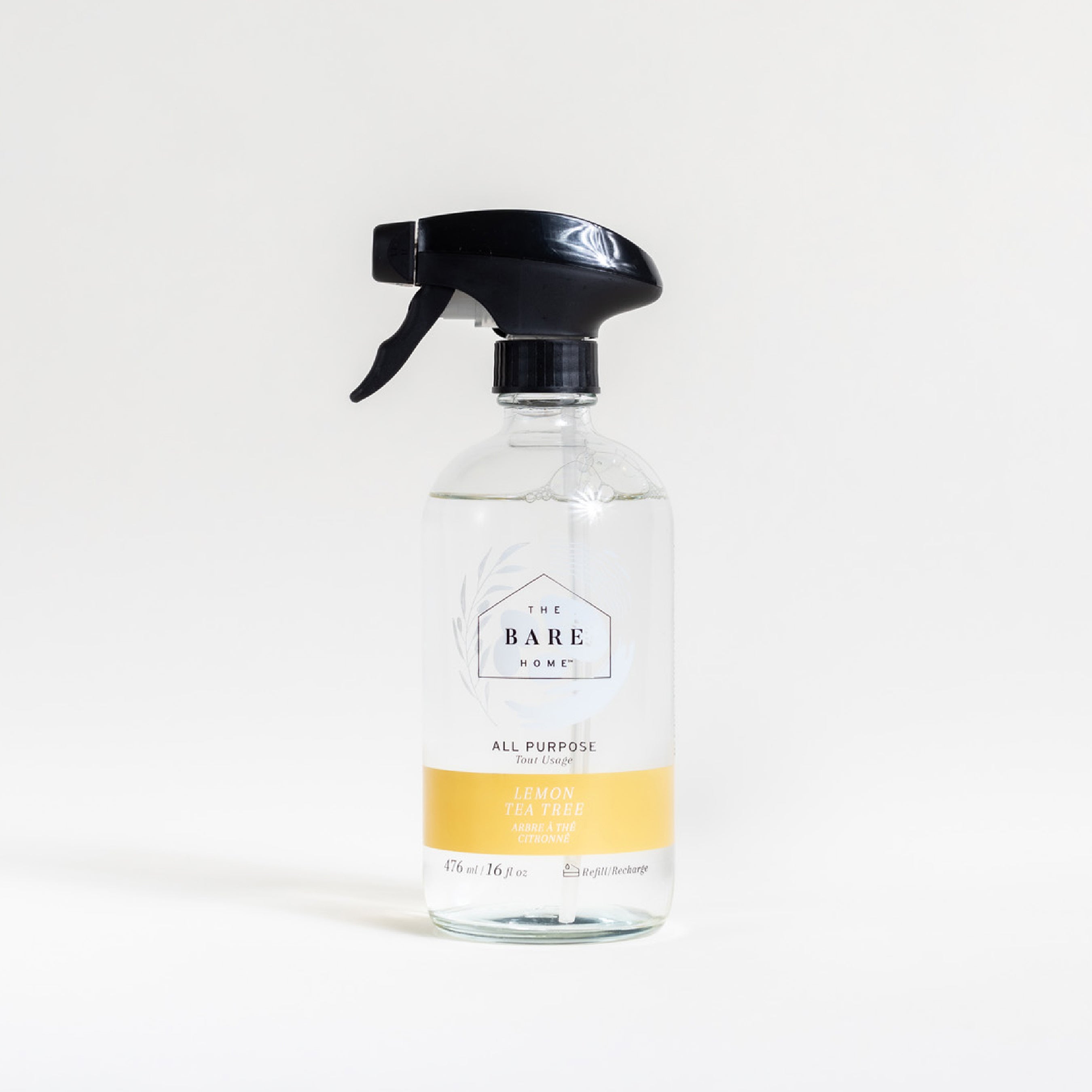 Product image for All purpose cleaner in glass bottle lemon tea tree