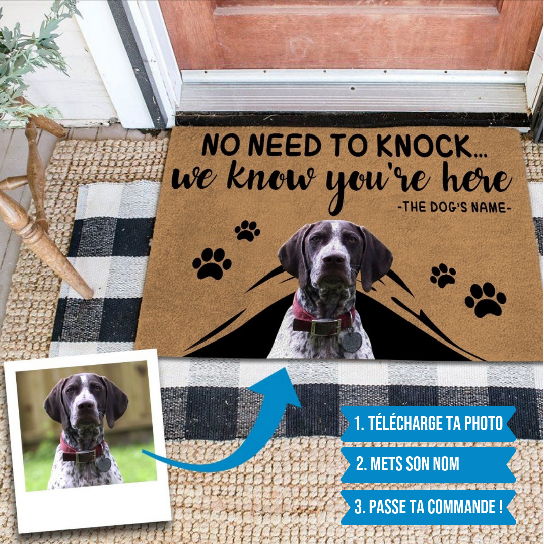 Tapis Personnalise Chien Kadonimo