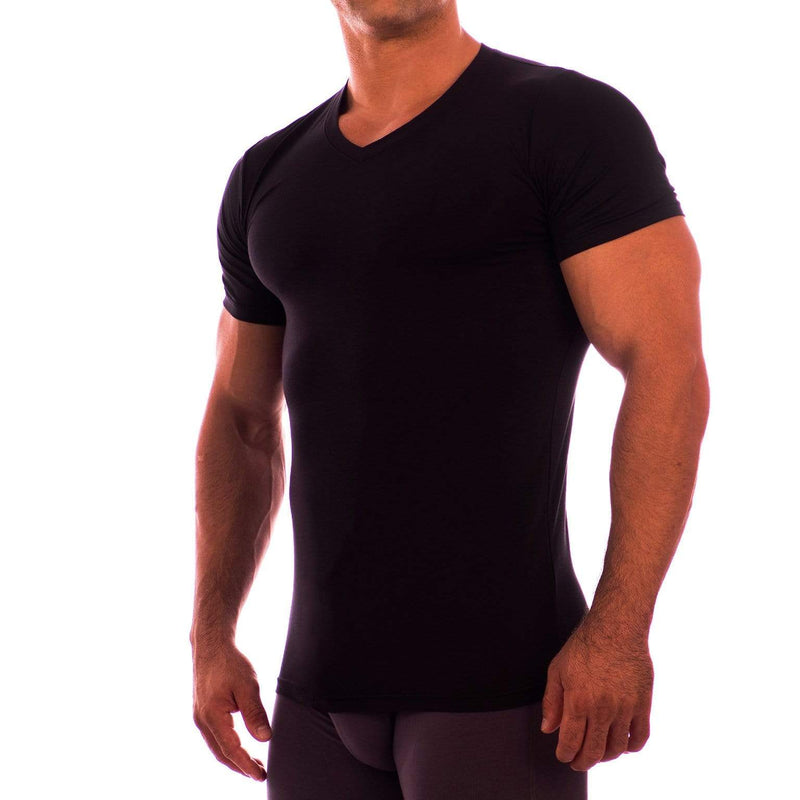 V Neck Short Sleeve Undershirt – Obviously Apparel