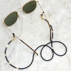 Monochrome Sunnies Chain with Pearls