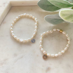 Personalised Pearl Bracelets with Initials