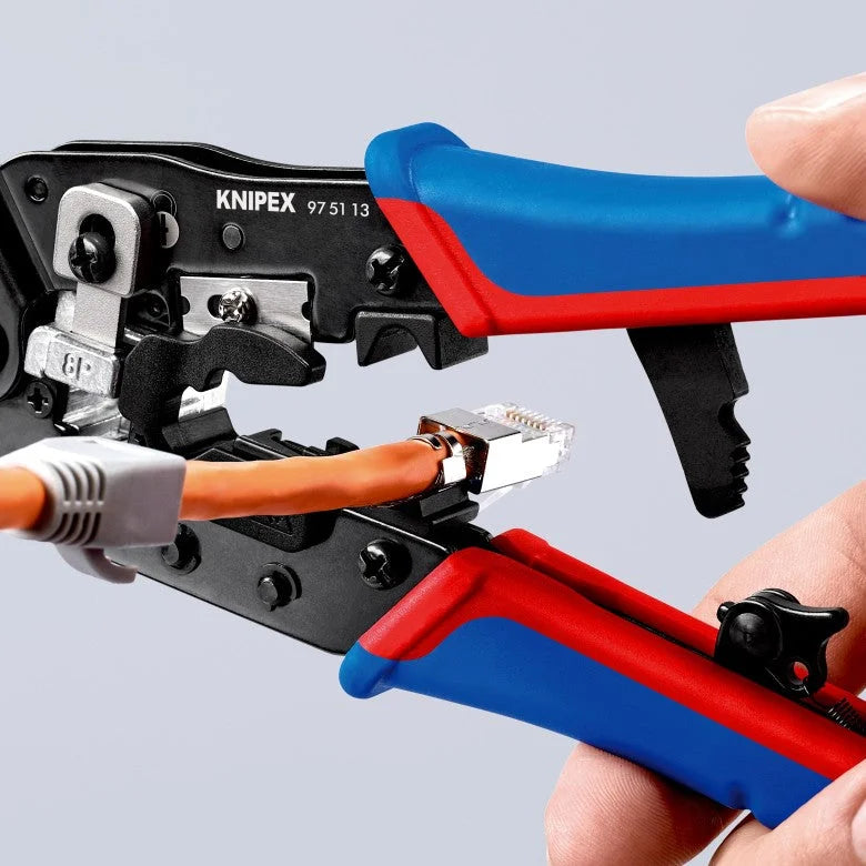 KNIPEX 97 51 13 ~ Crimping Pliers for Western Plugs - Hand