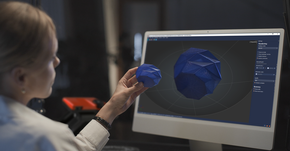 3D-Inspektionsscanner für die Produktprüfung mit SOL PRO 3D-Scanner