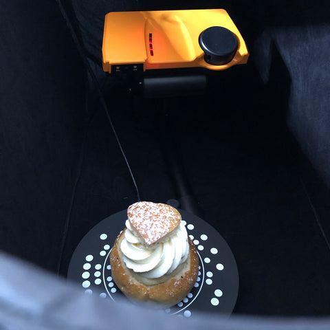 SOL 3D scanner with cake