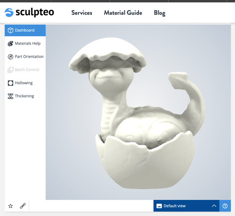 Sculpteo screenshot