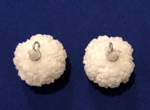 3D printed ear rings - no color yet