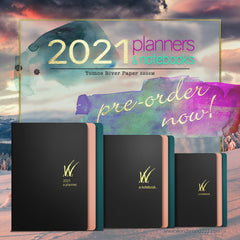 Pre Order Now  - A5 2021 Planners, B6 and new A6 Notebooks featuring 52gsm Tomoe River Paper by Wonderland 222
