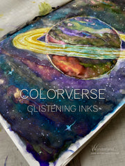 Colorverse Inks now available at Wonderland 222.  Glistening and Shimmering Inks shine on our Tomoe River Paper Planners and Notebooks. 
