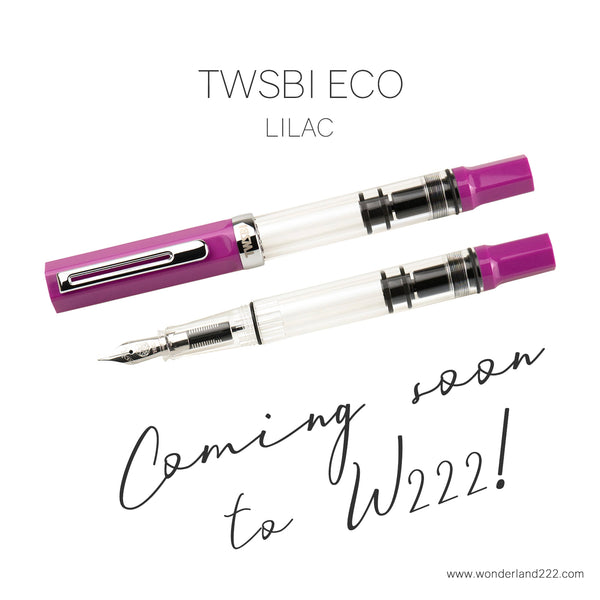 New TWSBI Lilac ECO at wonderland222.com Coming Soon