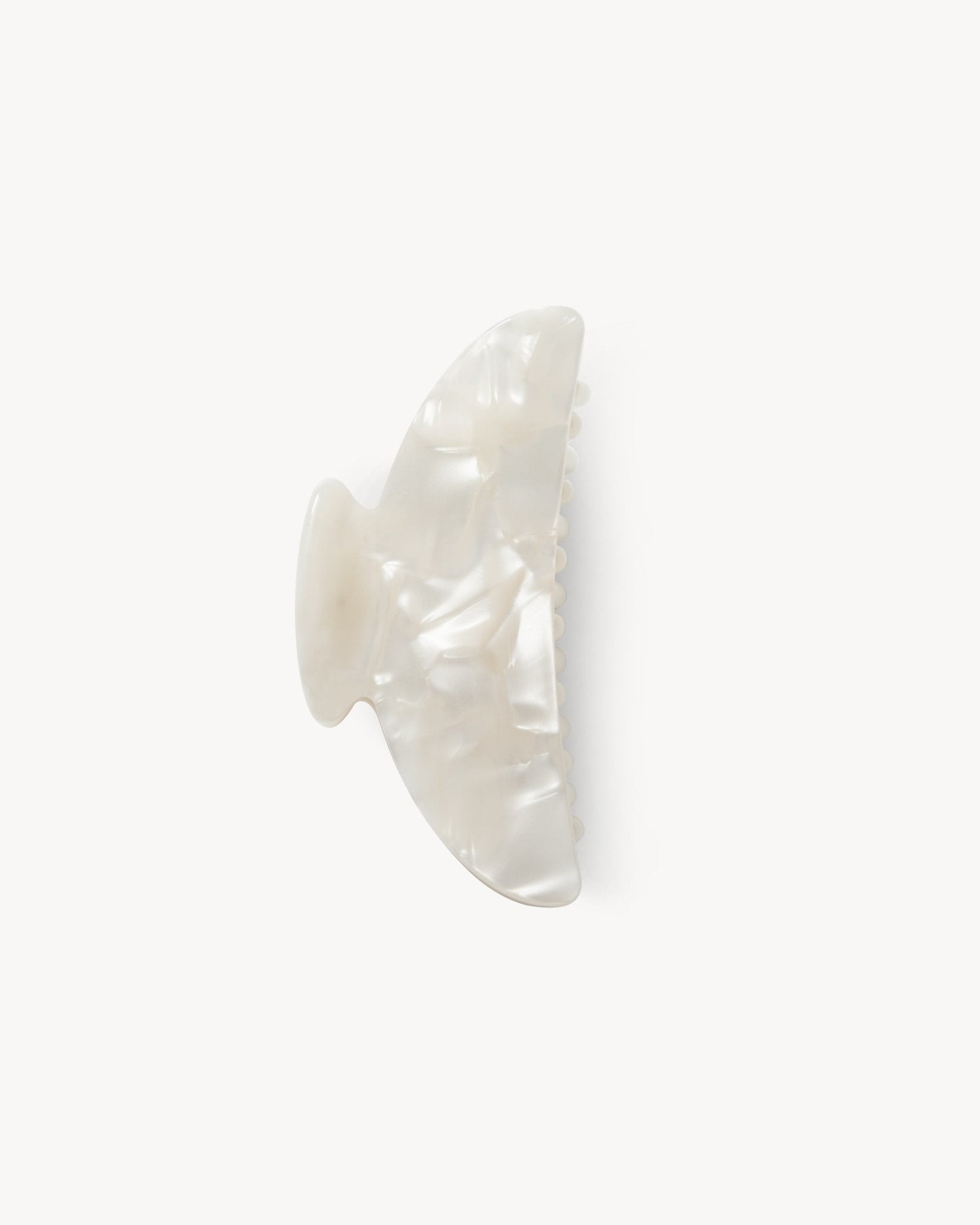 Midi Heirloom Claw in White Shell