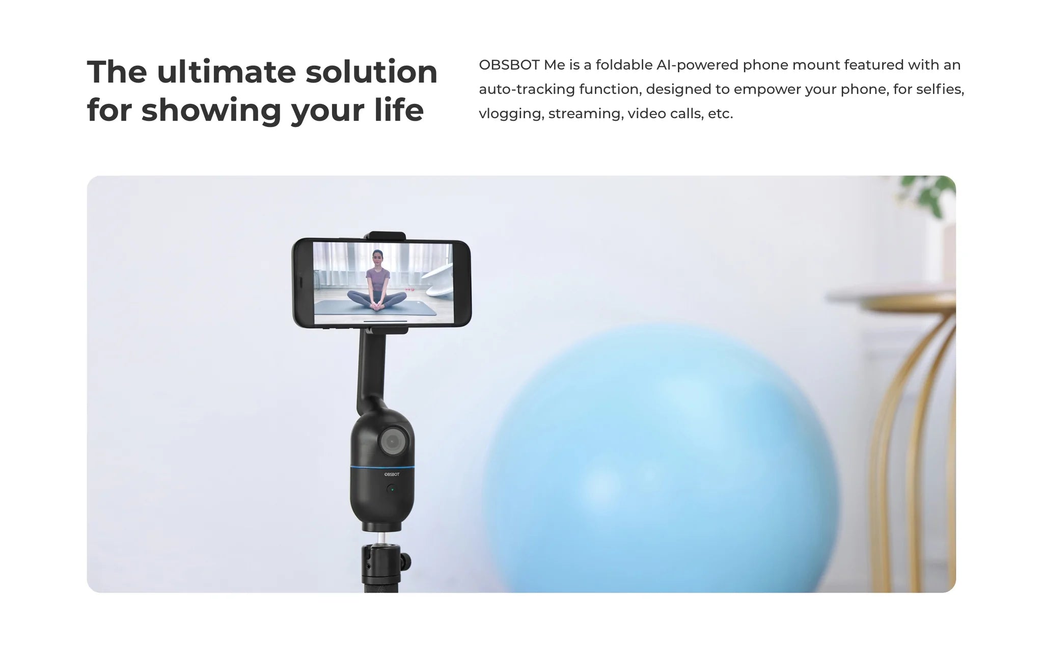 OBSBOT Me AI-powered Selfie Phone (Singapore) Official Interstellar Mount Retailer | Goods 