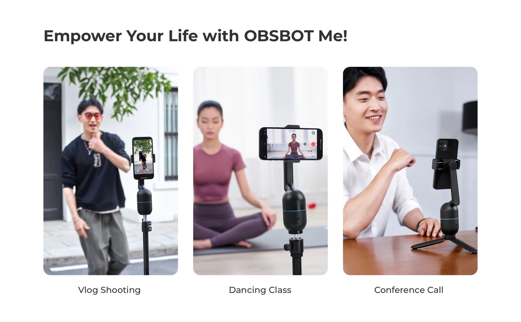 OBSBOT Me AI-powered | Goods Mount Interstellar Selfie - Official Phone (Singapore) Retailer