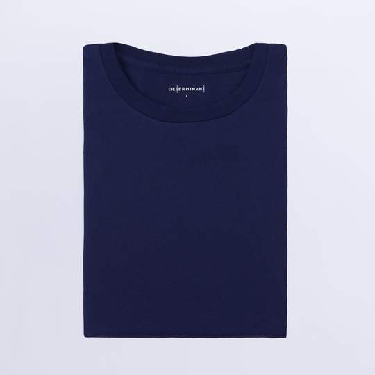 super soft t-shirt in navy; designed for the everyday, designed to last